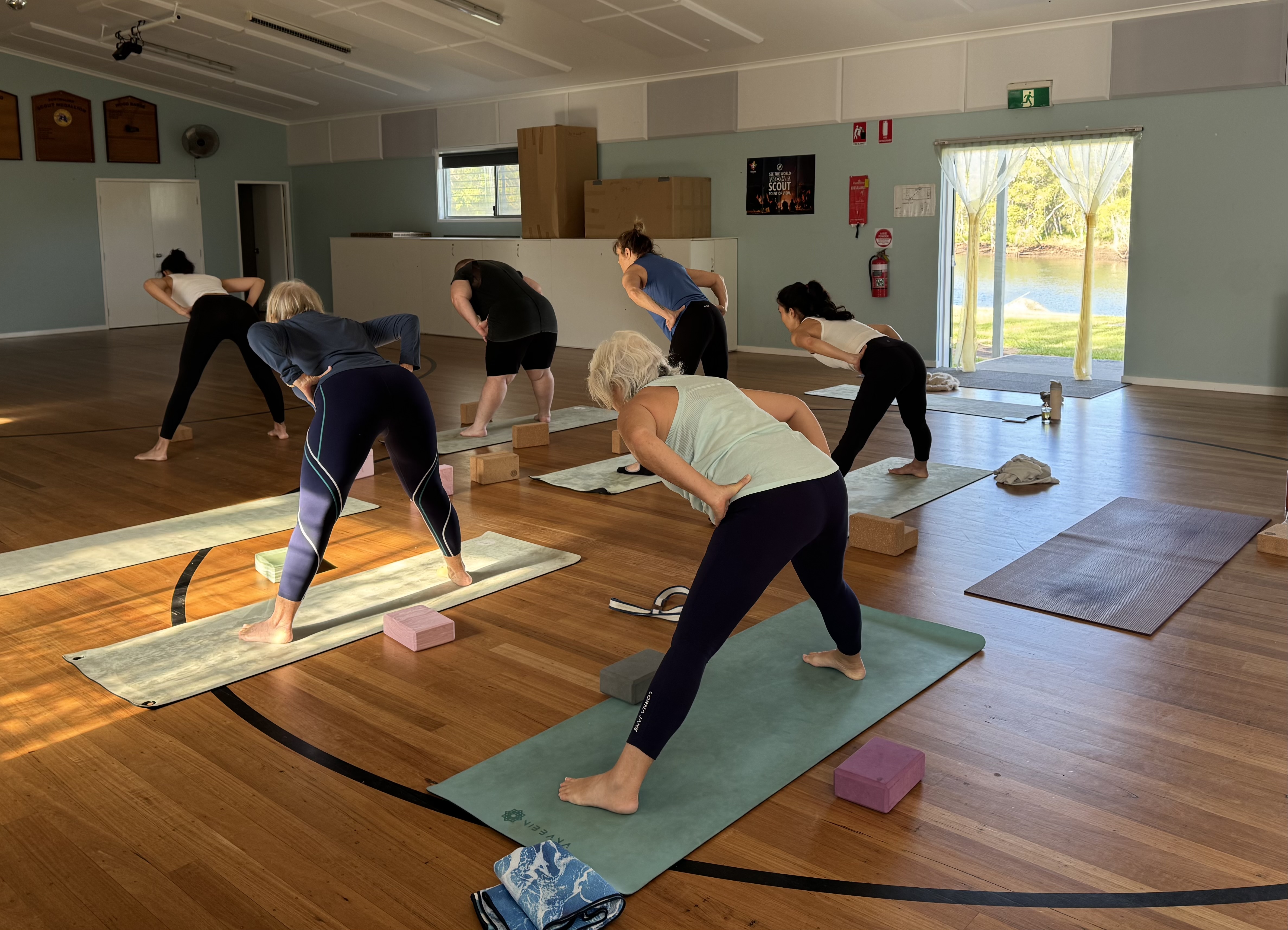 Beginner Warrior Poses workshop at Riverside Yoga Ballina